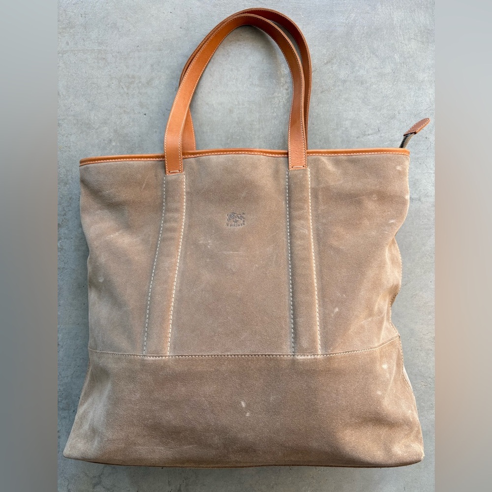 Il Bisonte Suede Tote Bag